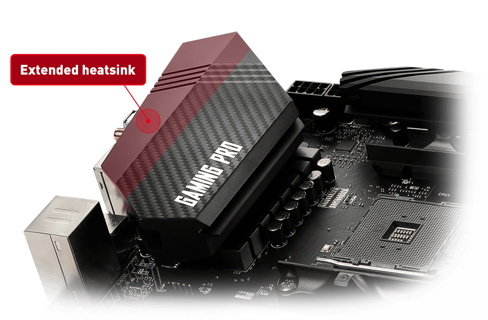 Solution thermique MSI B450 Gaming Pro Carbon AC